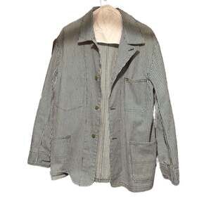 Oshkosh × Vintage Vintage Oshkosh Classic Stripe Workwear Jacket-Medium
